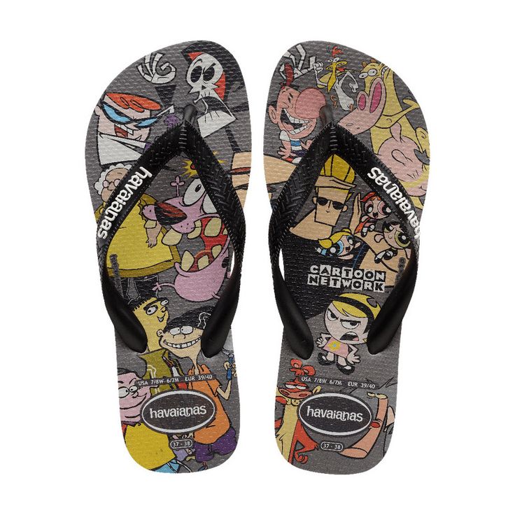 Chinelo Unisex Havaianas Top Warner Classics Cinza Gelo em Borracha Premium – Havaianas