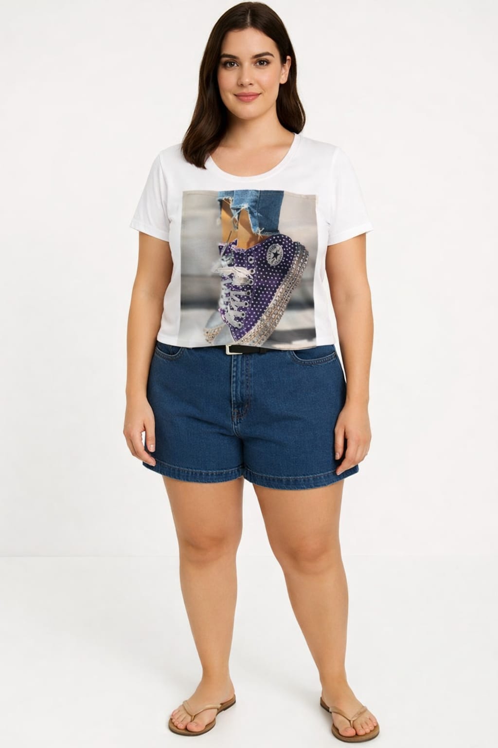 Camiseta T-Shirt Feminina em Algodão Premium
