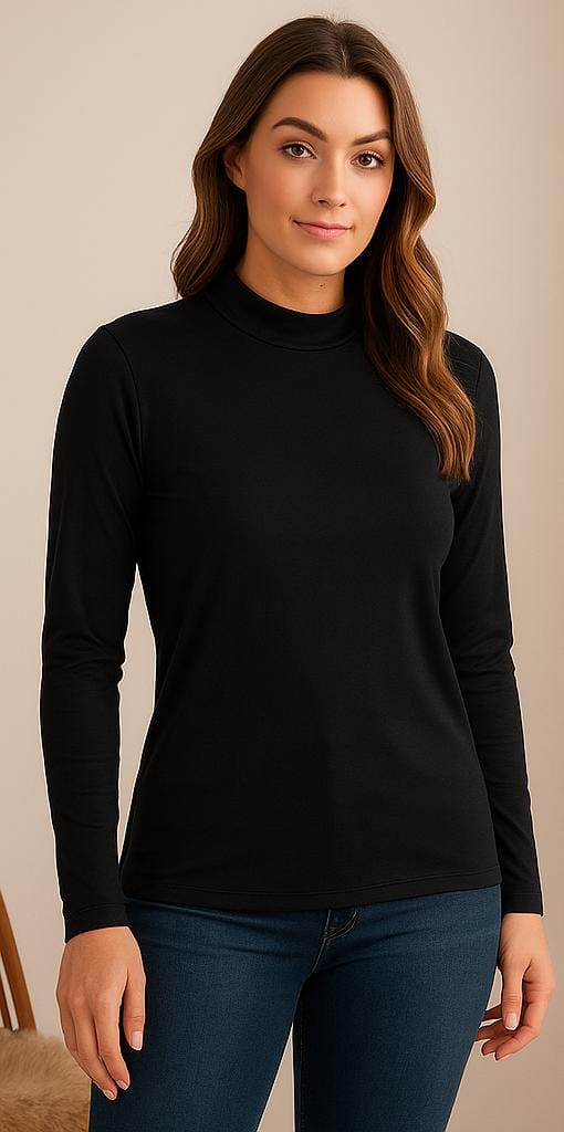 Blusa Feminina Manga Longa em Poliamida Premium