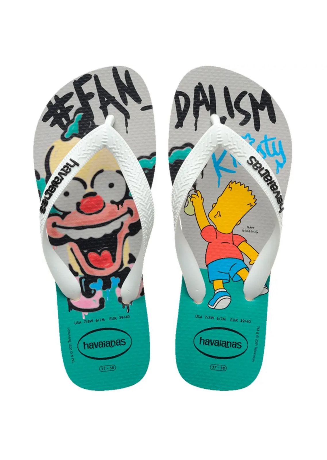 Chinelo Unissex Havaianas Simpsons Bege Palha em Borracha Premium – Havaianas