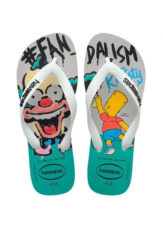 Chinelo Unissex Havaianas Simpsons Bege Palha em Borracha Premium – Havaianas