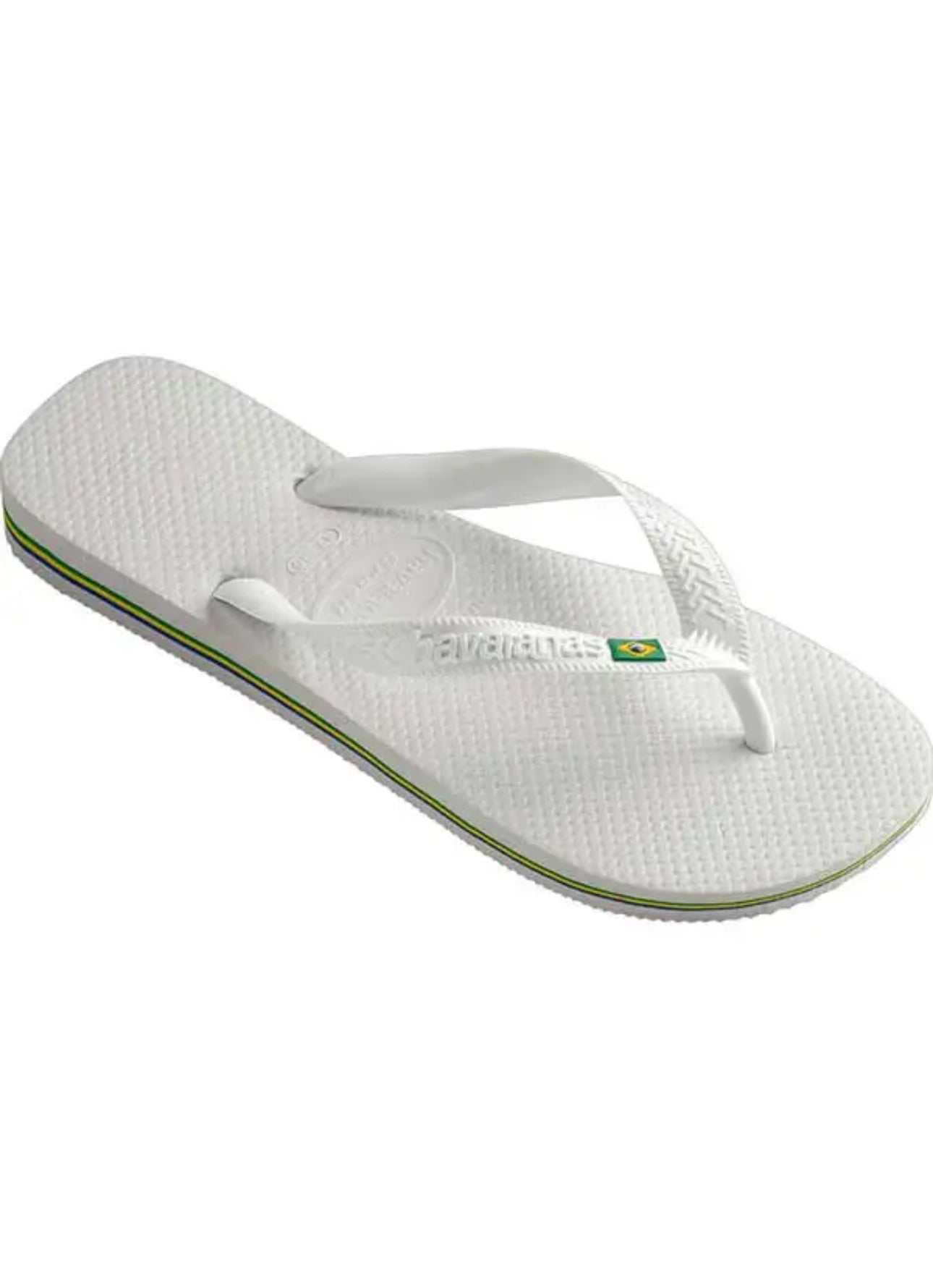 Chinelo Unissex Havaianas Brasil Logo Branco em Borracha Macia – Havaianas