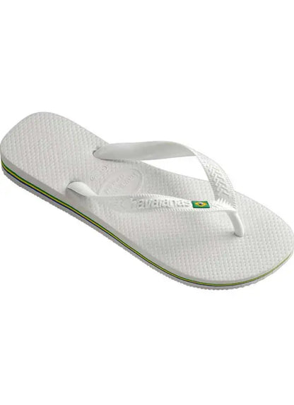 Chinelo Unissex Havaianas Brasil Logo Branco em Borracha Macia – Havaianas