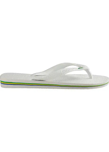 Chinelo Unissex Havaianas Brasil Logo Branco em Borracha Macia – Havaianas