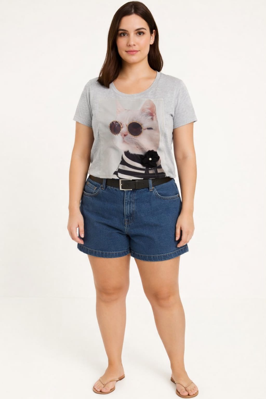 Camiseta T-Shirt Feminina em Algodão Premium