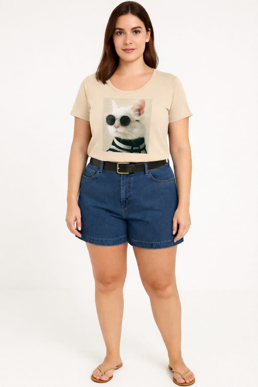 Camiseta T-Shirt Feminina em Algodão Premium
