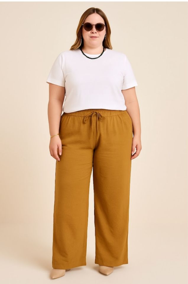 Calça Pantalona Duna Plus Size Feminina