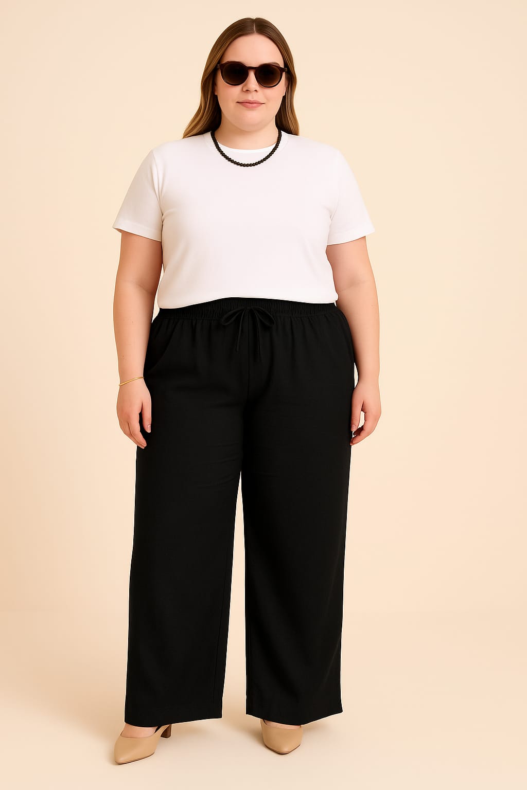 Calça Pantalona Duna Plus Size Feminina