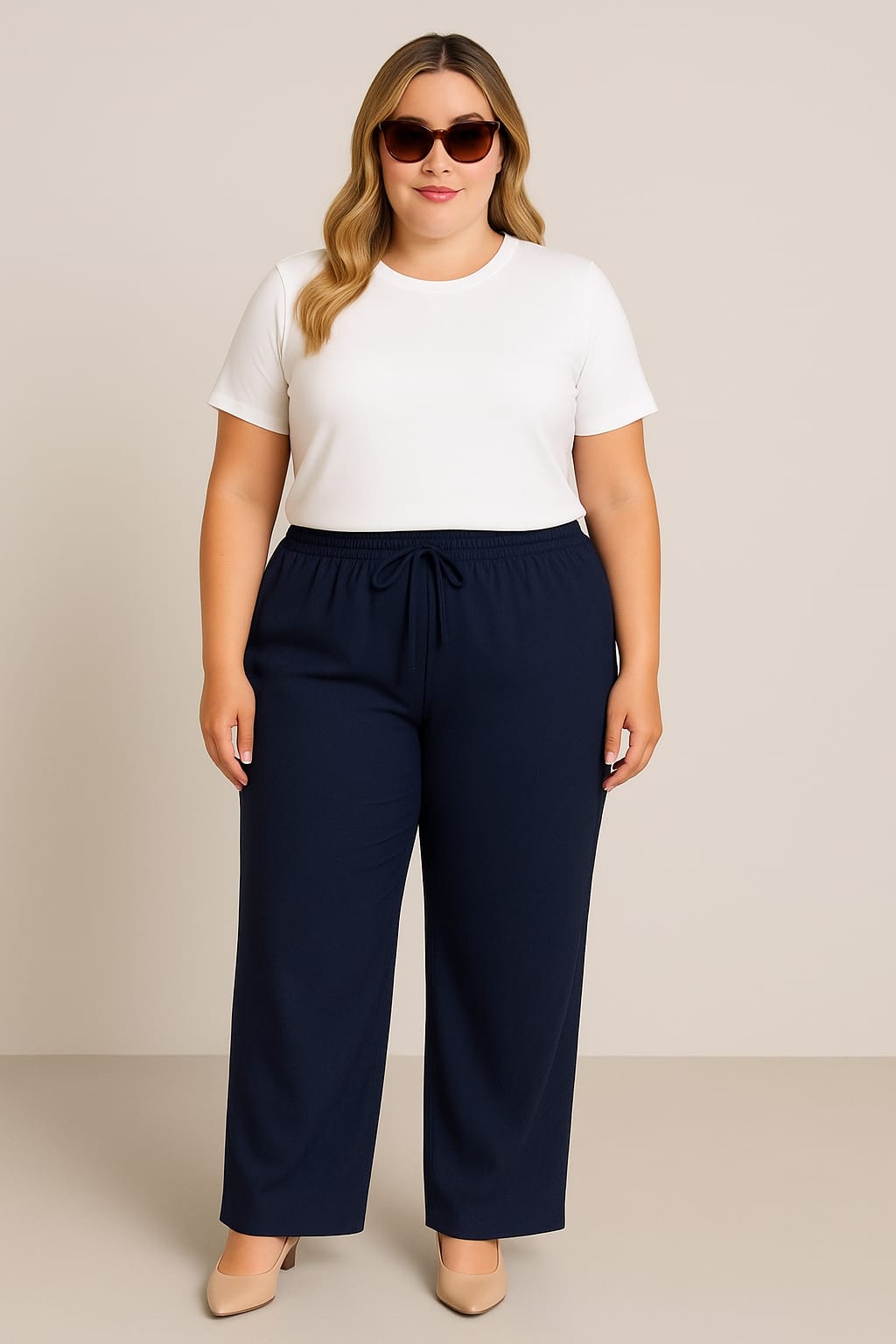 Calça Pantalona Duna Plus Size Feminina