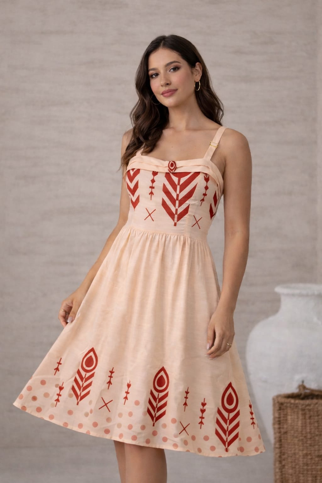 Vestido Curto Feminino Floral