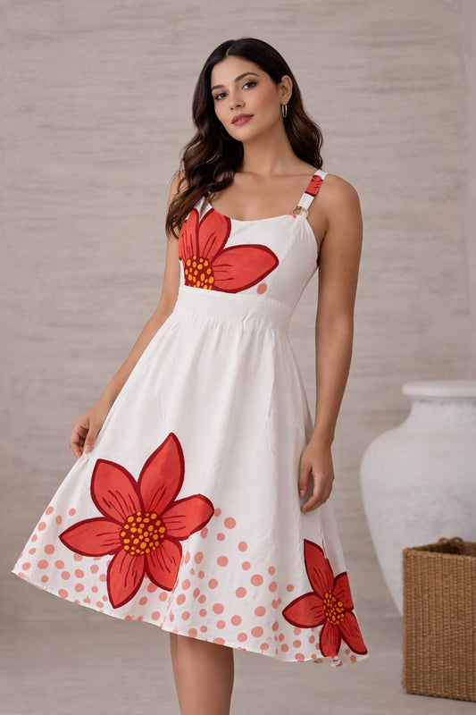 Vestido Curto Feminino Floral
