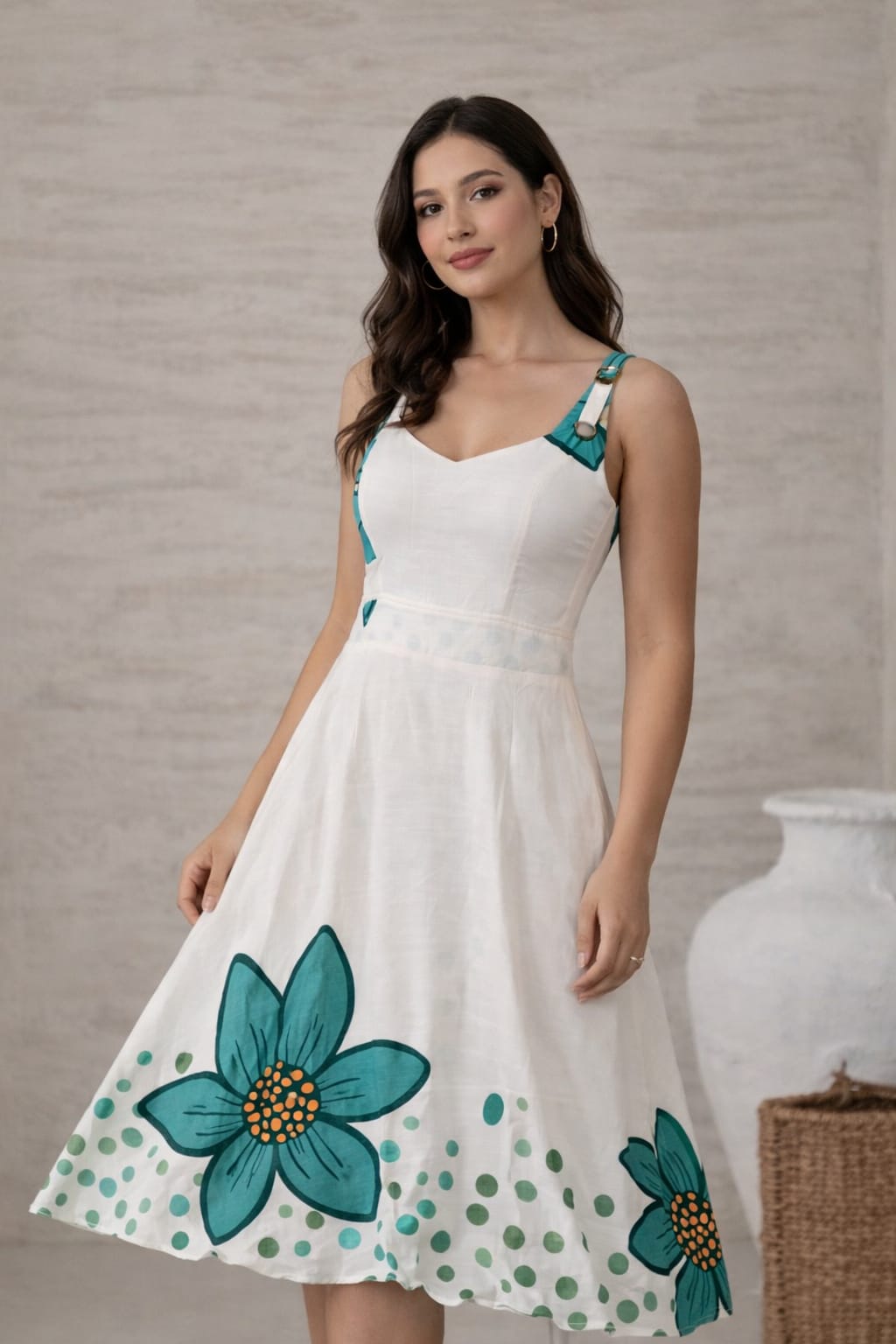 Vestido Curto Feminino Floral