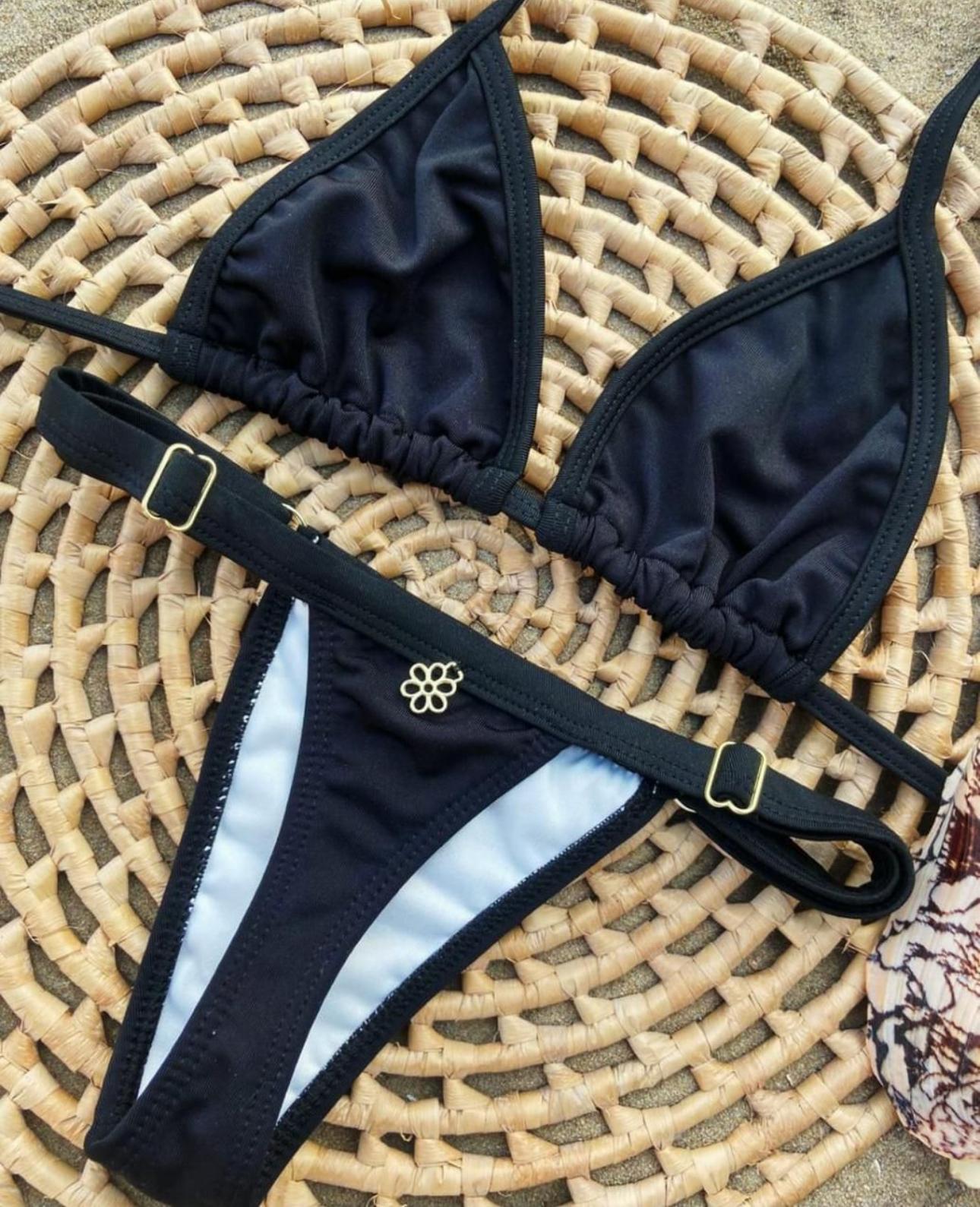 Biquíni Feminino Fita Regulável em Lycra Premium
