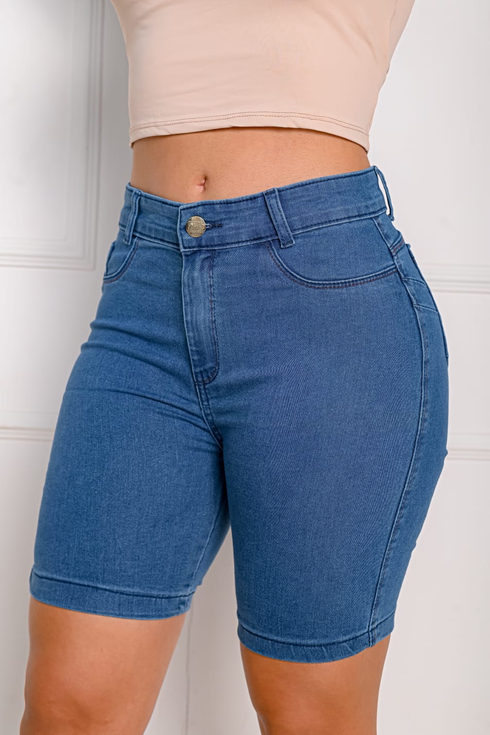 Bermuda Jump Plus Size Feminina