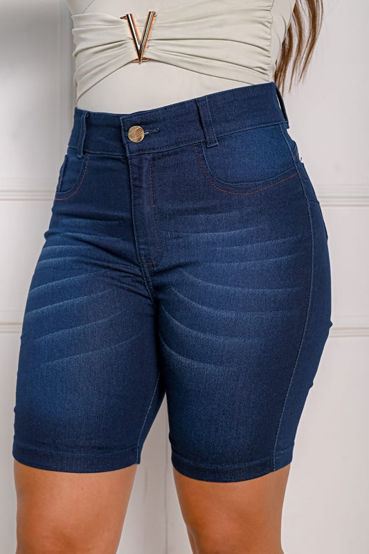 Bermuda Jeans Plus Size Feminina