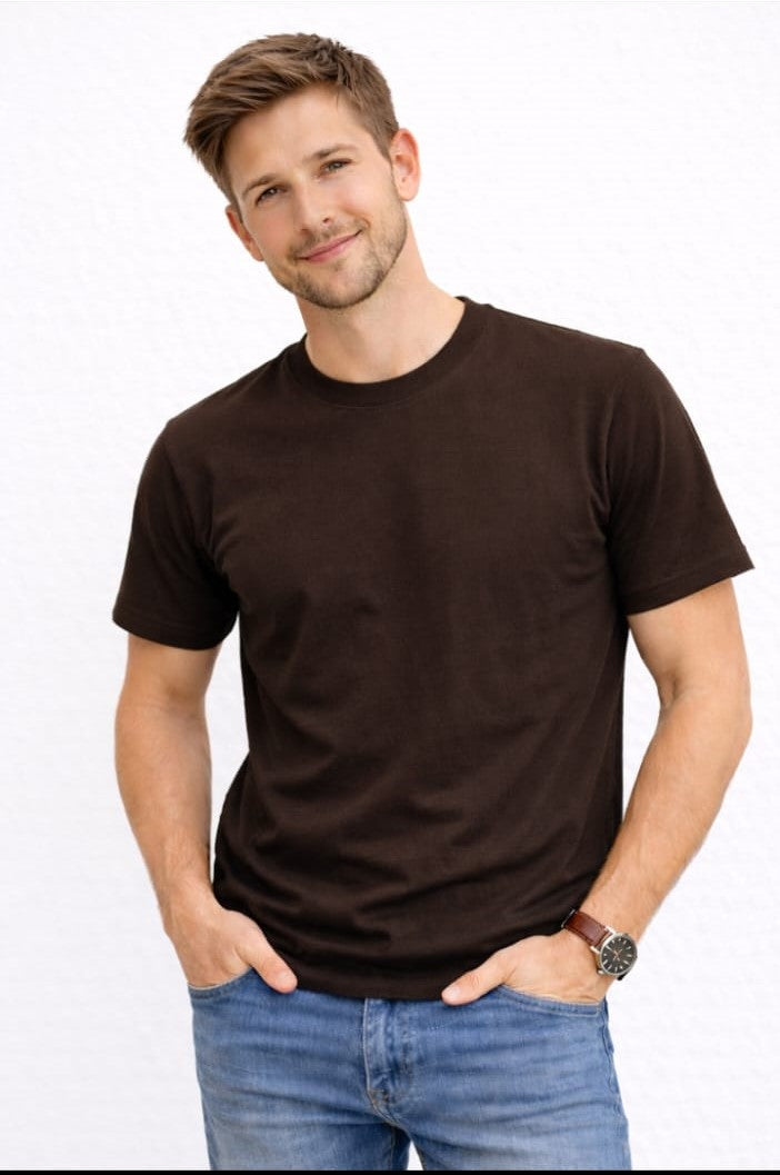 Camiseta Masculina 3 Fios em Algodão Premium