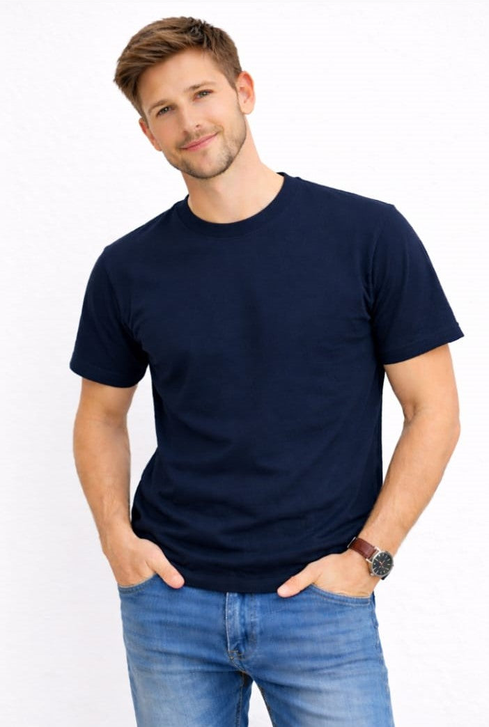 Camiseta Masculina 3 Fios em Algodão Premium