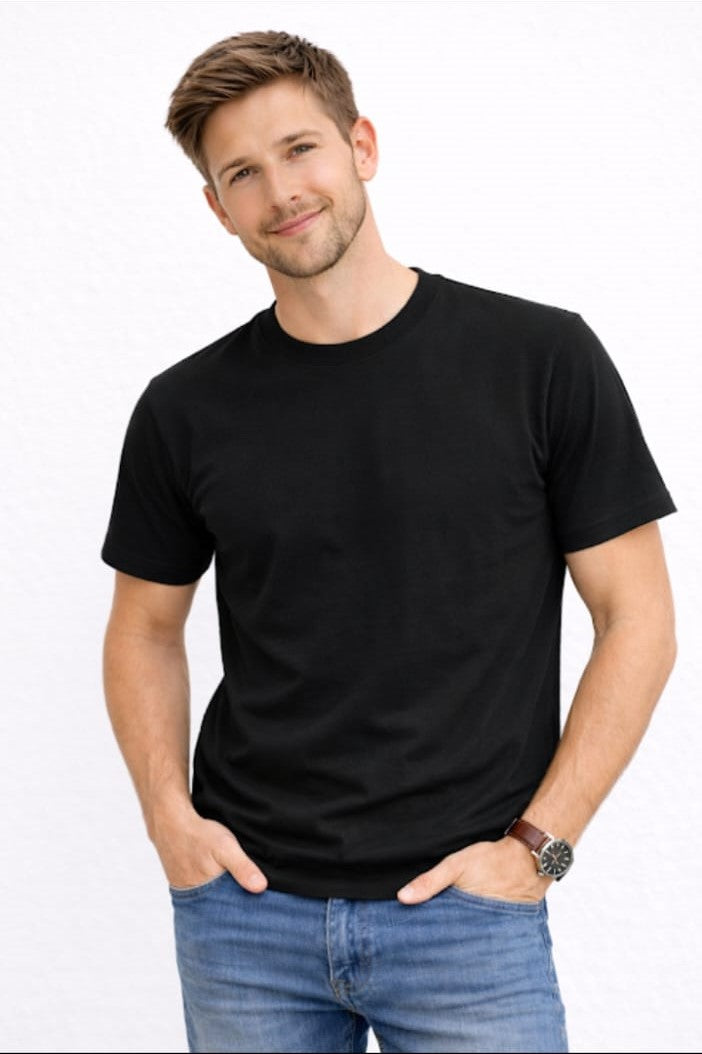 Camiseta Masculina 3 Fios em Algodão Premium