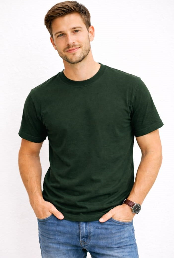 Camiseta Masculina 3 Fios em Algodão Premium