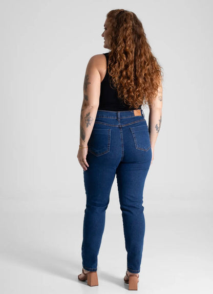 Calça Jeans Sawary Cigarrete Plus Size Feminina